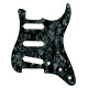 WD® CUSTOM PICKGUARD TYPE STRAT® 11 TROUS 2.28mm 4 PLIS DARK BLACK PEARL