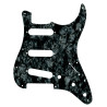 WD® CUSTOM PICKGUARD TYPE STRAT® 11 TROUS 2.28mm 4 PLIS DARK BLACK PEARL