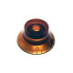 WD MUSIC® BOUTONS BELL KNOBS GAUCHER POTENTIOMÈTRES US AMBRE (2pcs)