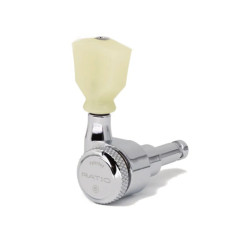 RATIO® MÉCANIQUES ÉLECTRIQUE BLOCABLE BOUTON TULIPE PLASTIQUE 3+3 CHROME