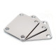 STANDARD NECK PLATES WITH SCREWS NICKEL (Bulk 3pcs)