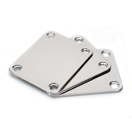STANDARD NECK PLATES WITH SCREWS NICKEL (Bulk 3pcs)