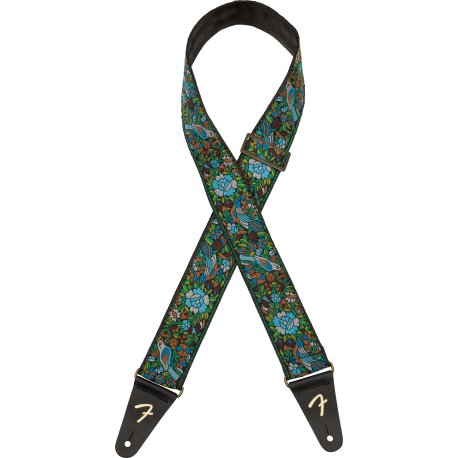 FENDER® MOSAIC JACQUARD STRAP GREEN