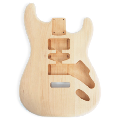 CORPS TYPE STRAT® DÉFONCE HSH AULNE 3pcs NON VERNIS