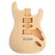 CORPS TYPE STRAT® DÉFONCE HSH AULNE 2pcs NON VERNIS