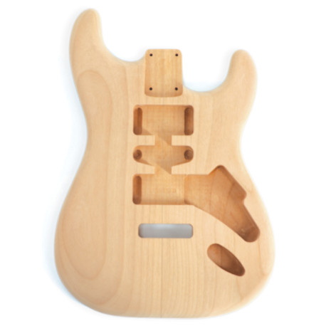 CORPS TYPE STRAT® DÉFONCE HSH AULNE 2pcs NON VERNIS
