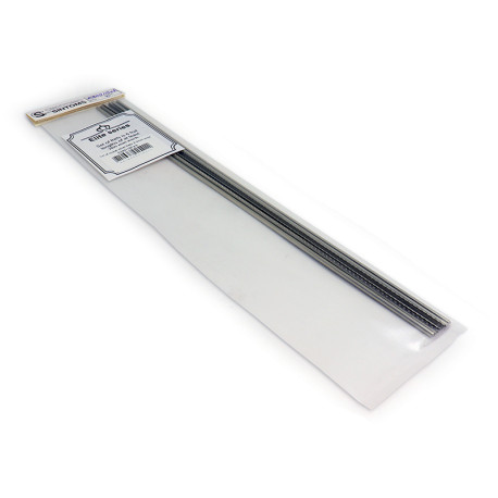 SINTOMS® FRETWIRE 25% NICKEL SILVER 2.49 x 1.19mm 26cm STRAIGHT LENGTH (6pcs)