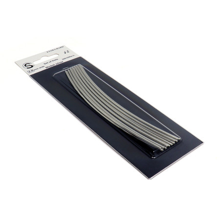 SINTOMS® FRETWIRE 18% NICKEL SILVER 2.06 x 1.09mm ARC-SHAPED 130mm (12pcs)