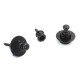 STANDARD STRAP LOCKS BLACK (2pcs)