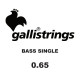 GALLI STRINGS® CORDES BASSE ÉLECTRIQUE À L'UNITÉ 0.65