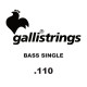 GALLI STRINGS® CORDES BASSE ÉLECTRIQUE À L'UNITÉ 0.110