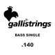 GALLI STRINGS® CORDES BASSE ÉLECTRIQUE À L'UNITÉ 0.140