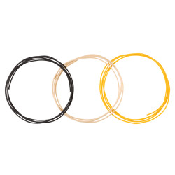 FENDER® PURE VINTAGE CLOTH WIRE, 22 AWG, BLACK, WHITE, YELLOW (3x 1.50m)