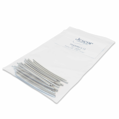 JESCAR® FRETWIRE STAINLESS STEEL 2.03x1.09mm 7cm LENGTH RADIUS 12" (25pcs)