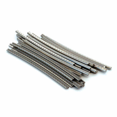 JESCAR® FRETWIRE STAINLESS STEEL 2.41x1.19mm 7cm LENGTH RADIUS 12" (25pcs)