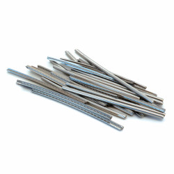 JESCAR® FRETWIRE STAINLESS STEEL 2.79x1.45mm 7cm LENGTH RADIUS 12" (25pcs)
