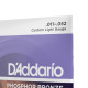 D'ADDARIO® PHOSPHOR BRONZE ACOUSTIC GUITAR STRINGS EJ26, 011-052