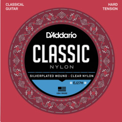 D'ADDARIO® CLASSIC NYLON CORDES GUITARE CLASSIQUE EJ27H, HARD