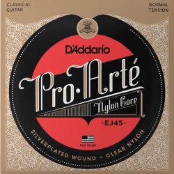 D'ADDARIO® PRO-ARTE CORDES GUITARE CLASSIQUE EJ45, NORMAL