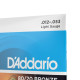 D'ADDARIO® 80/20 BRONZE ACOUSTIC GUITAR STRINGS EJ11, 012-053