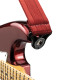 D'ADDARIO® AUTO LOCK GUITAR STRAP BLOOD RED