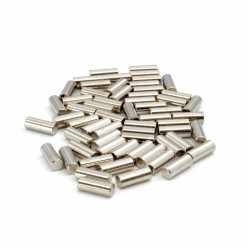 STEEL SLUGS FOR HUMBUCKER BEVEL TOP 4.8 x 12.5mm NICKEL (Bulk 60pcs)