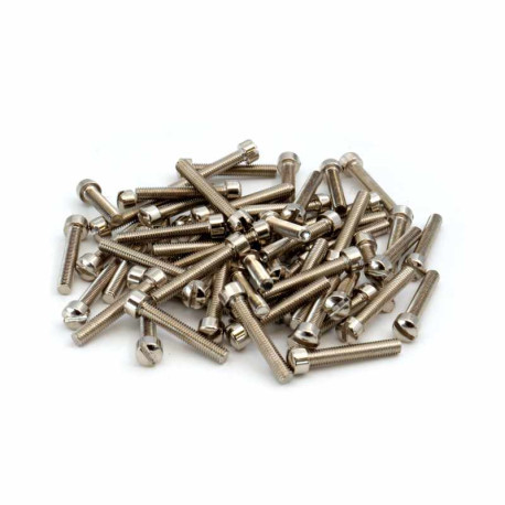 POLE SCREWS FOR HUMBUCKER / P-90 PICKUP 3 x 18mm NICKEL (Bulk 60pcs)