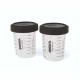 MIRKA® PAINT CUPS 180ml FOR SPRAY GUN WITH COLLAR (2pcs)