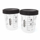 MIRKA® PAINT CUPS 400ml FOR SPRAY GUN WITH COLLAR (2pcs)