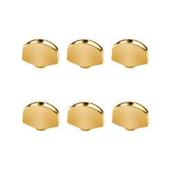 ! DISCONTINUED ! SCHALLER® MACHINE HEAD BUTTONS LARGE SIZE GOLD (6pcs)