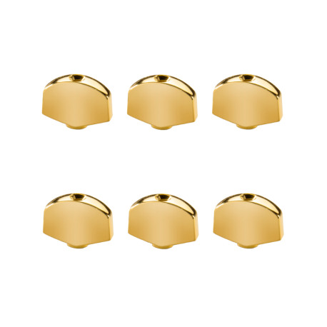 ! DISCONTINUED ! SCHALLER® MACHINE HEAD BUTTONS LARGE SIZE GOLD (6pcs)