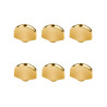 ! DISCONTINUED ! SCHALLER® MACHINE HEAD BUTTONS LARGE SIZE GOLD (6pcs)