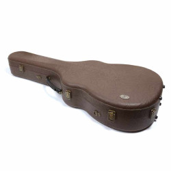 MARCO MAGI® TRAK LINE OM/AUDITORIUM GUITAR HARDSHELL CASE BROWN