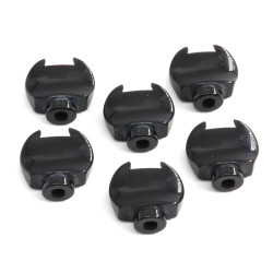 ! DISCONTINUED ! SCHALLER® BANJO B4 MACHINE HEAD BUTTONS BLACK (6pcs)