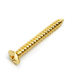 GOTOH® SHORT NECK PLATE SCREWS TS-03-35 4 x 35mm GOLD (Bulk 20pcs)