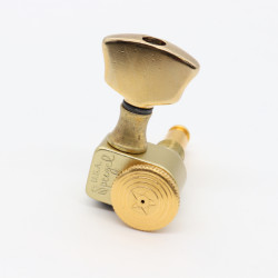 ! DEALS ! SPERZEL® TUNERS TRIM-LOK® LOCKING 3+3 GOLD BUTTON 1:12 SATIN GOLD