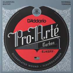 D'ADDARIO® PRO-ARTE DYNACORE BASSES CORDES GUITARE CLASSIQUE CARBONE, NORMAL