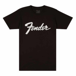 FENDER® T-SHIRT LOGO DATES DOS NOIR TAILLE M