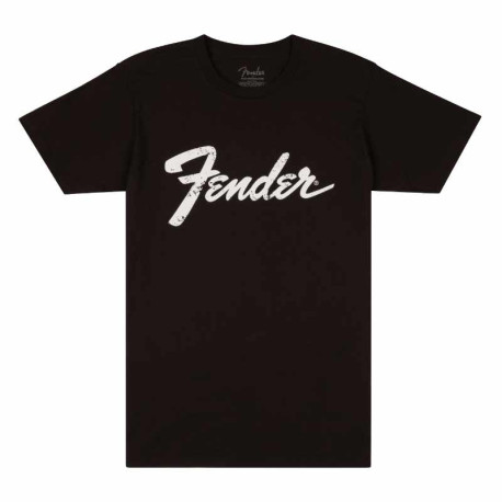 FENDER® T-SHIRT LOGO DATES DOS NOIR TAILLE M