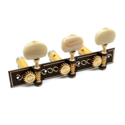 APARICIO CLASSICAL MACHINE HEADS "SEVILLA" OXYDE / GOLD SHAFT / IVORY BUTTON
