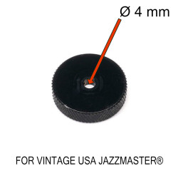 ! DISCONTINUED ! MOLETTE POUR POTENTIOMÈTRE 4mm VINTAGE JAZZMASTER® USA NOIR
