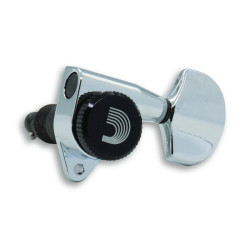 D'ADDARIO® AUTO-TRIM® TUNING MACHINES 3+3 1:18 BLACK