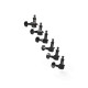 D'ADDARIO® MÉCANIQUES AUTO-TRIM® 6x1 1:18 NOIR