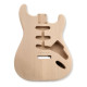 HOSCO® STRAT® BODY ALDER 2pcs SANDED UNFINISHED
