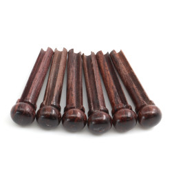 CHEVILLES PALISSANDRE GUITARE ACOUSTIQUE SANS POINT 5.3mm (6pcs)