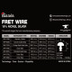 BLACKSMITH® FRETTES 18% NICKEL SILVER 2.40 x 1.20mm (Rouleau 10 Guitares)