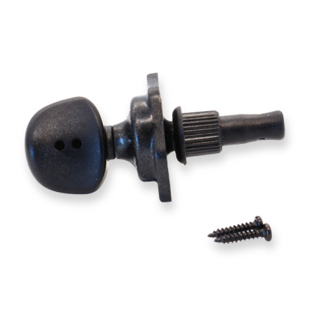 RATIO® UKULELE MACHINE HEADS TUNE-A-LELE® 1:6 LARGE BUTTON BLACK (4pcs)