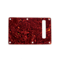 WD® CUSTOM PICKGUARD STRAT® BACK PLATE WITH SLOT 4 PLY TORTOISE
