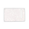 WD® CUSTOM PICKGUARD STRAT® BACK PLATE WITH SLOT 4 PLY WHITE PEARL