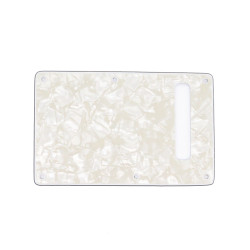 WD® CUSTOM PICKGUARD STRAT® BACK PLATE WITH SLOT 4 PLY PARCHMENT PEARL